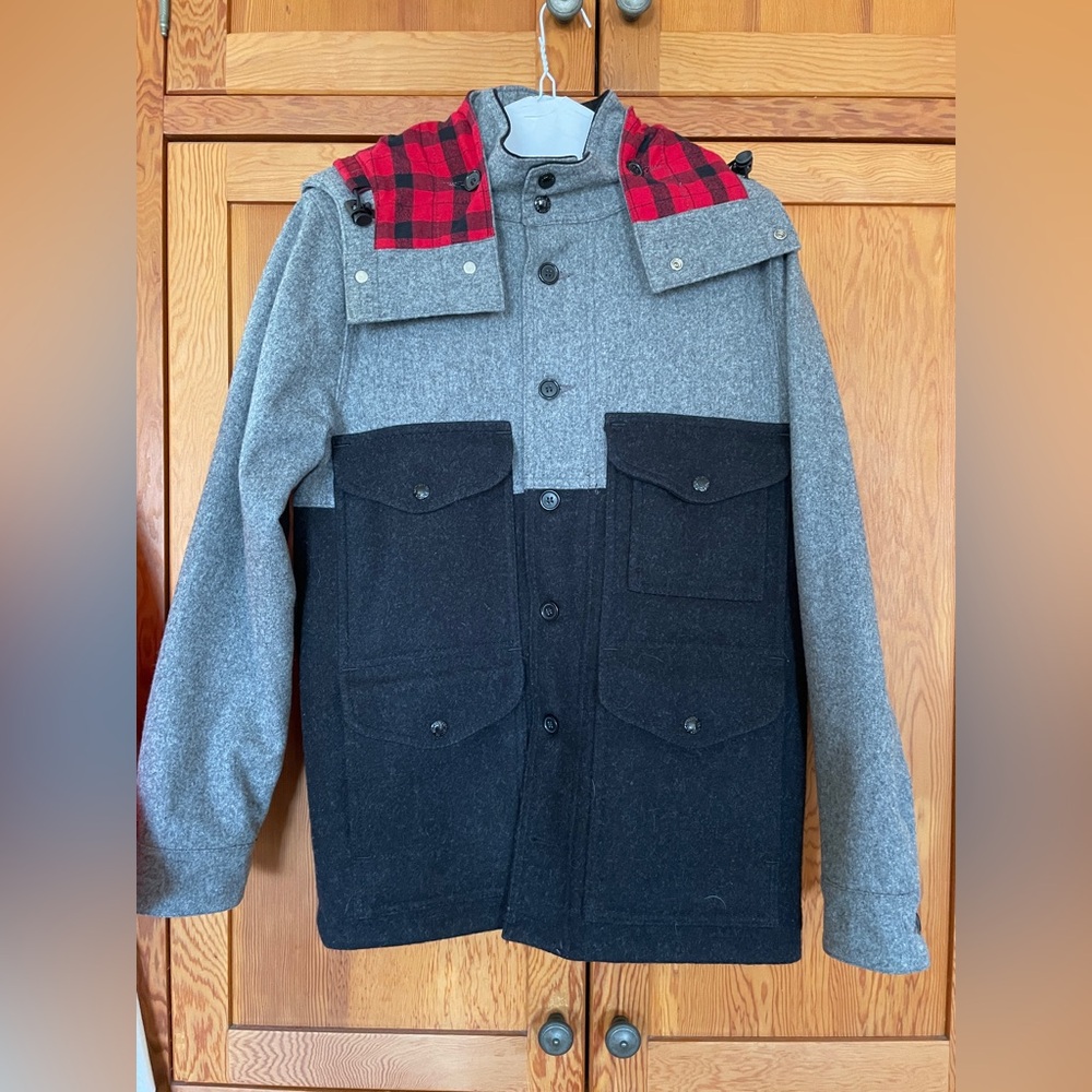 Filson Black Label Wool Jacket. Black and Grey. Men’s XS